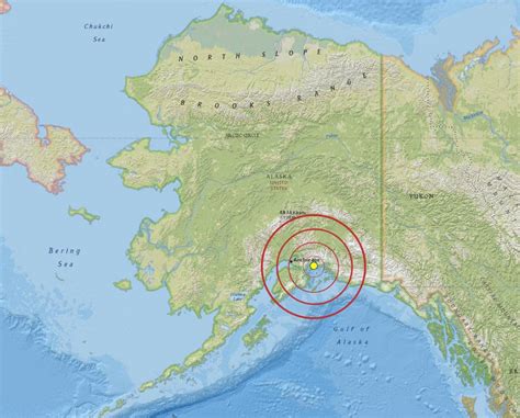 alaska earthquake map
